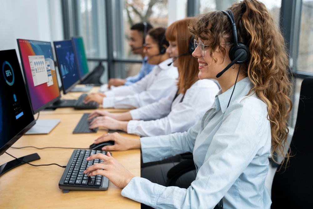 Ainda há telefonistas que atuam em grandes empresas e até órgãos públicos com o intuito de transferir ligações internas ou informar um número de determinado setor, mas é uma situação rara. Atualmente, as secretárias cumprem esta função. Reprodução: Flipar