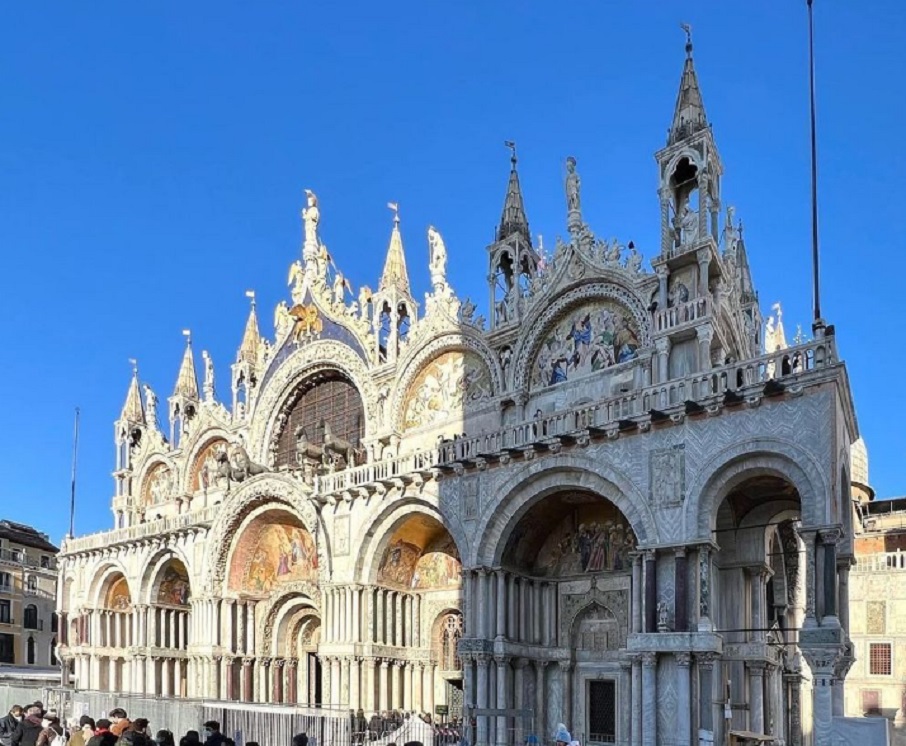 Basílica de São Marcos, em Veneza. Foto: Reprodução/Instagram @nunodeoliveira13 16.11.2022
