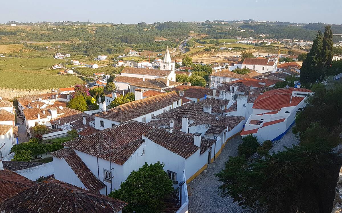 A pequena vila medieval de Óbidos. Foto: Felipe Carvalho