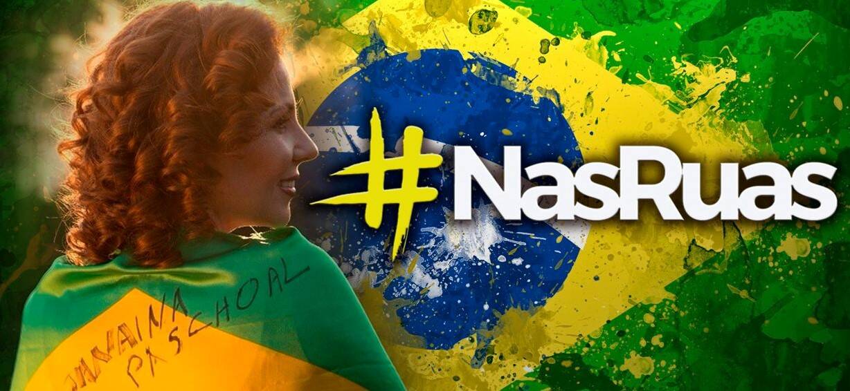Em 201 a deputada Carla Zambelli cria o movimento Nas Ruas. Foto: Reprodução/Facebook/Nas Ruas