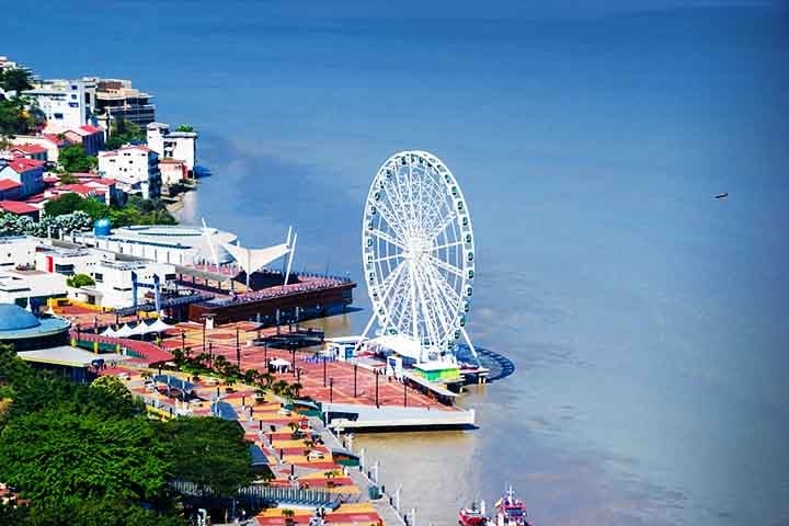 Guayaquil, Equador: Localizada às margens do rio Guayas, Guayaquil é o principal porto do Equador, recebendo diversos cruzeiros que exploram a costa do Pacífico sul-americano.
 Reprodução: Flipar
