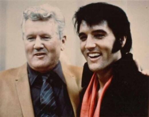 Elvis Presley e Vernon Presley. Foto: Reprodução/ Redes Sociais