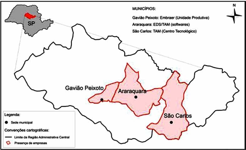 A cidade de Gavião Peixoto fica localizada a 300 km de São Paulo, entre São Carlos e Araraquara. Reprodução: Flipar