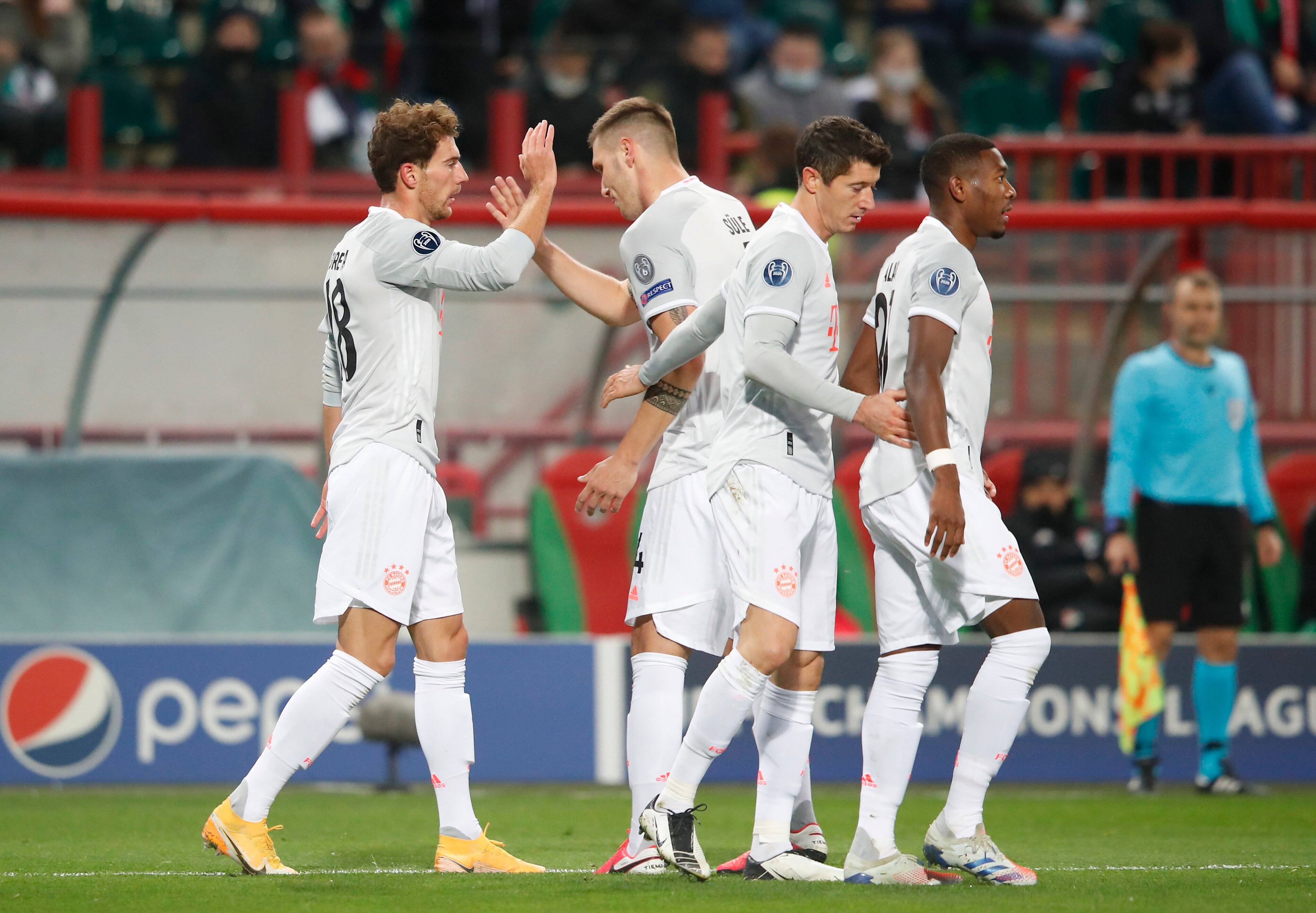 Lokomotiv Moscou x Bayern de Munique. Foto: Reprodução/Twitter UEFA Champions League