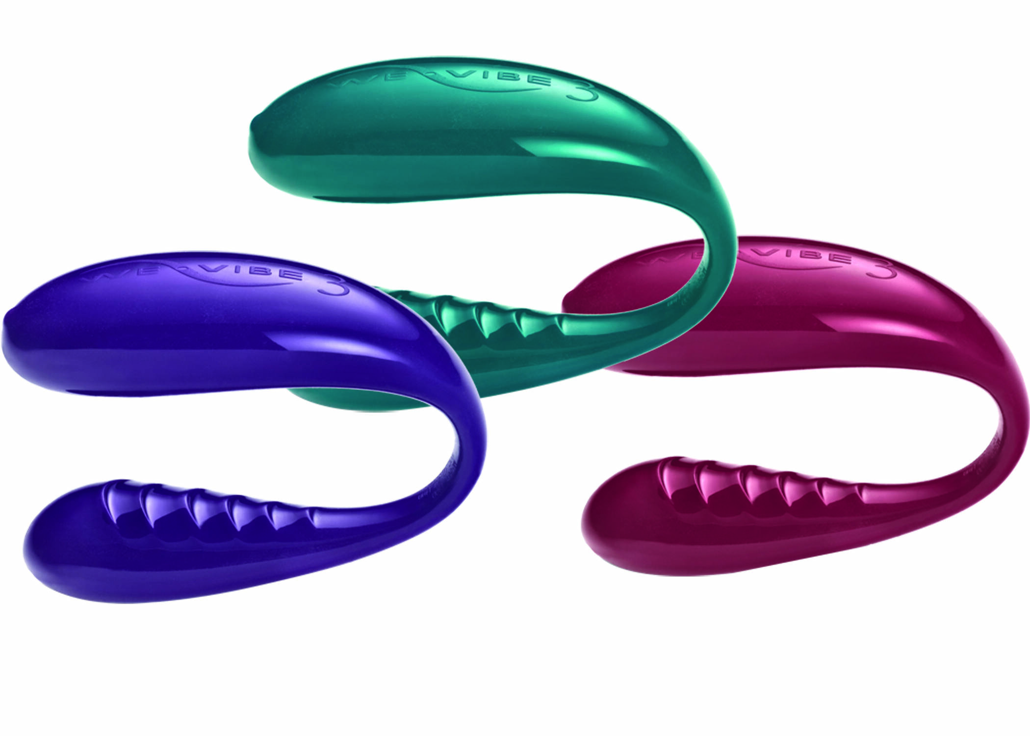 O We-Vibe IV, em formato de U, contém dois motores, um em cada ponta, e seis funções de vibração, pulsação e escalonamento. Pode ser usado a dois. Da Loja do Prazer. Foto: Divulgação