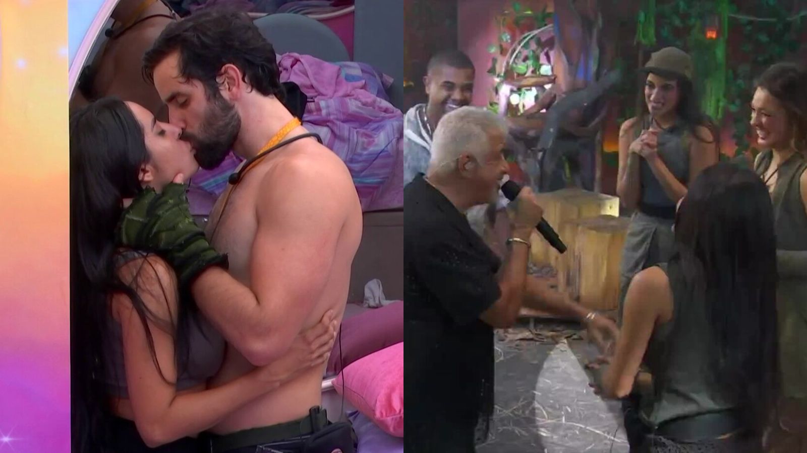Beijos de Isabelle e Mateus e show de Lulu Santos marcaram festa no 'BBB 24' Reprodução/Globo - 11.04.2024 