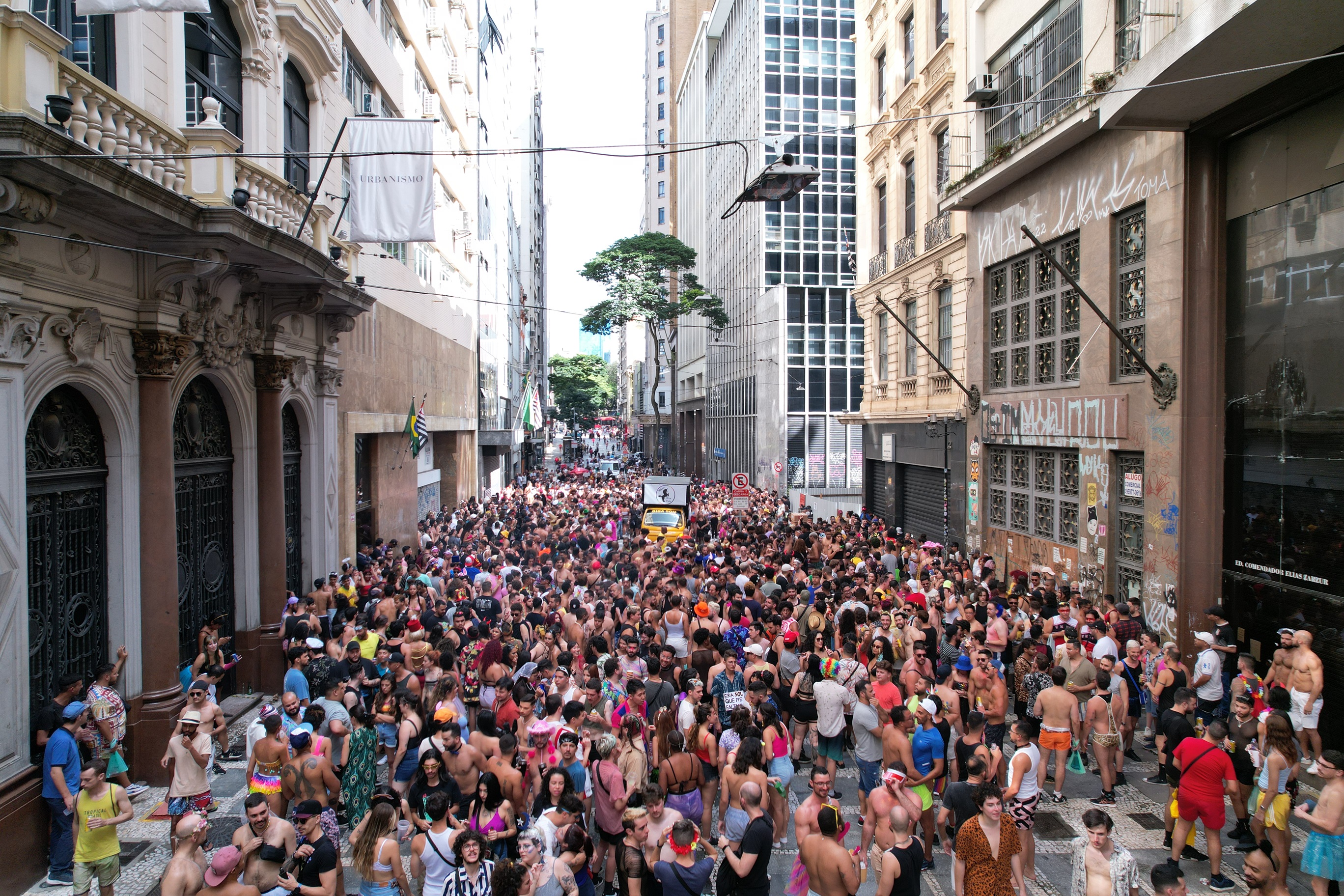 Bloco Bixa Pare nas ruas do Centro de São Paulo Divulgação/Thiago Domingos