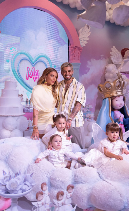 Virgínia, Zé Felipe e filhos. Foto: Reprodução: Instagram/@virginia