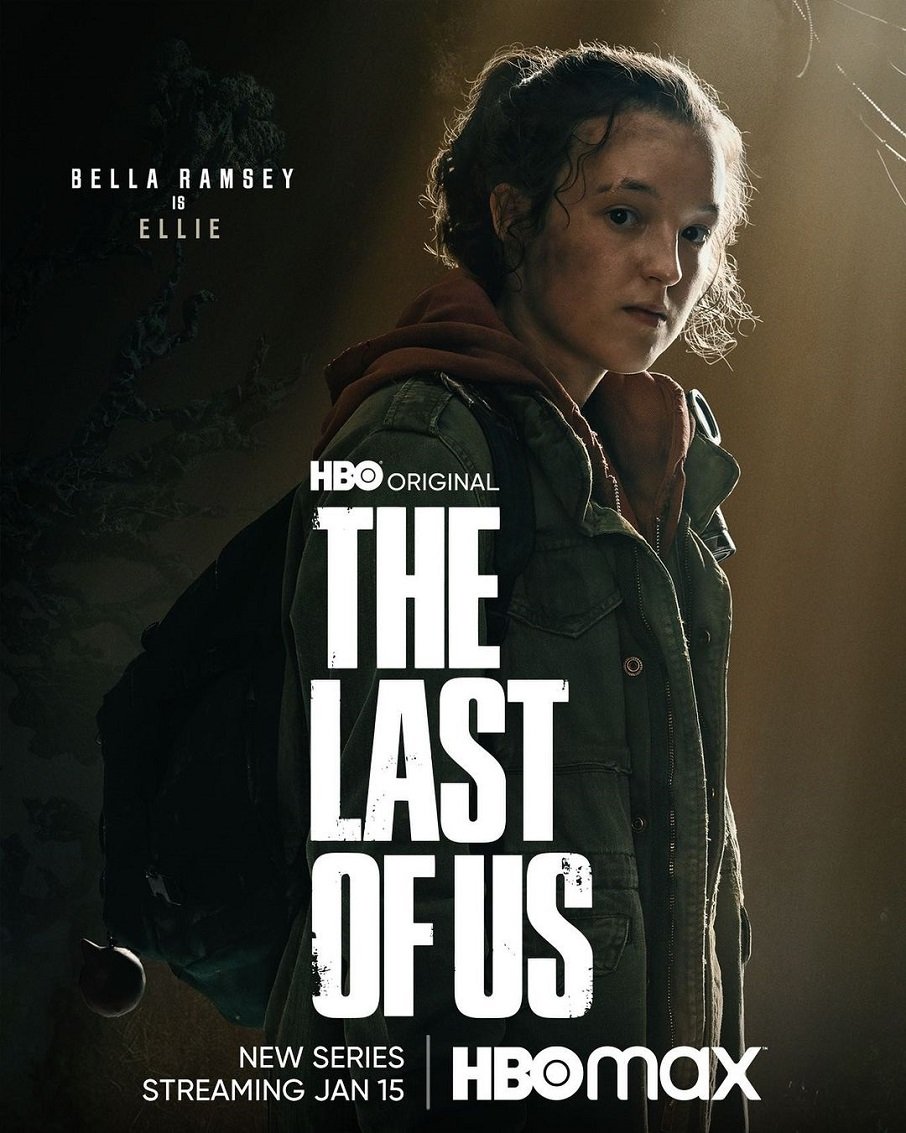 A atriz Bella Ramsey no cartaz da série "The Last Of Us".. Foto: Reprodução/Instagram 17.01.2023