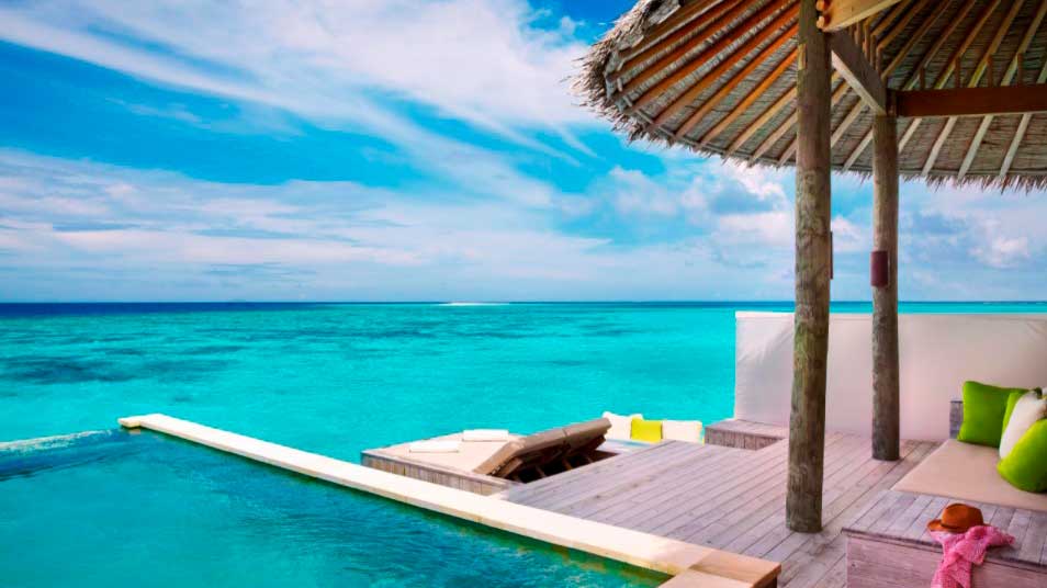 O Six Senses Laamu é um resort de luxo nas Ilhas Maldivas. Foto: Divulgação/Site oficial 23.12-2022