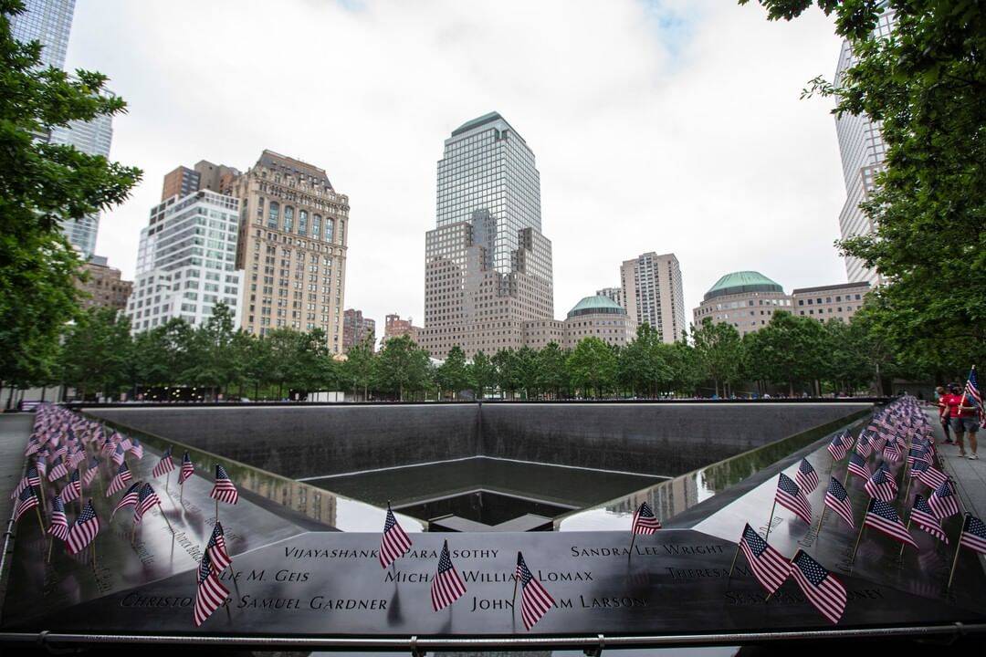 Memorial em homenagem às vítimas dos atentados de 11 de setembro. Foto: Reprodução/Instagram