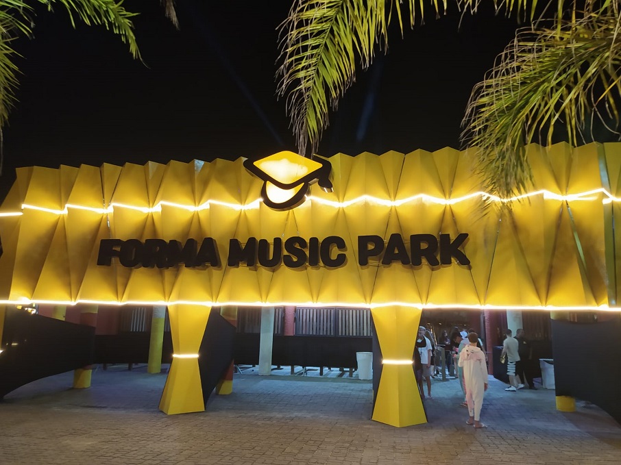 Entrada do Forma Music Park. Foto: iG/ Rafael Nascimento