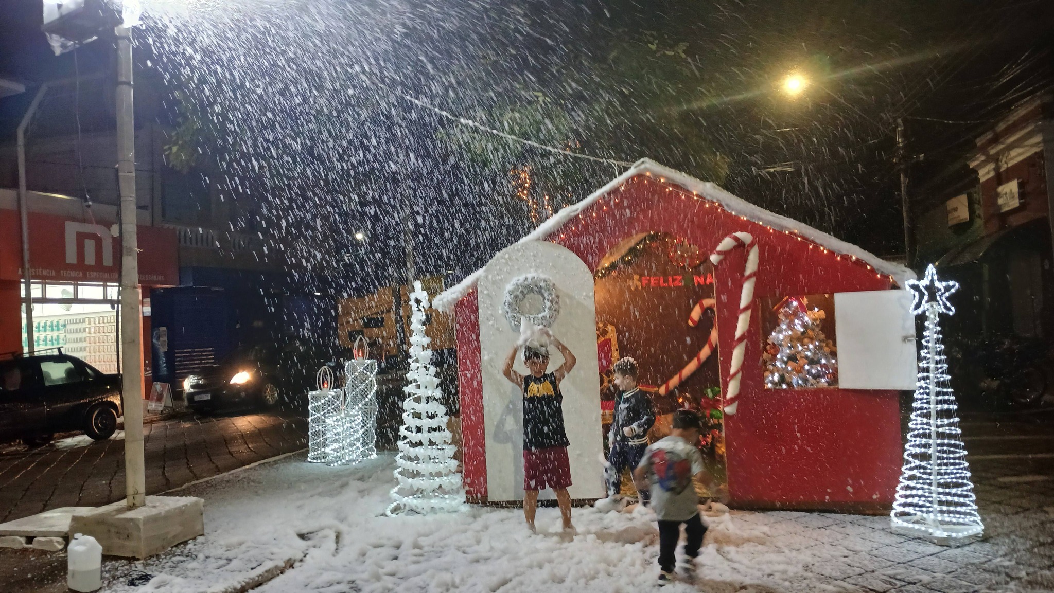 Casinha do Papai Noel de Piraju (SP). Foto: Divulgação / Prefeitura de Piraju