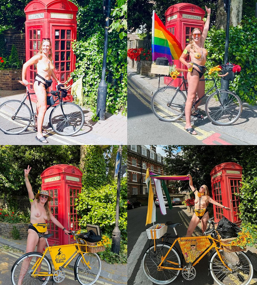 Milhares de pessoas andaram sem roupas em Londres Instagram