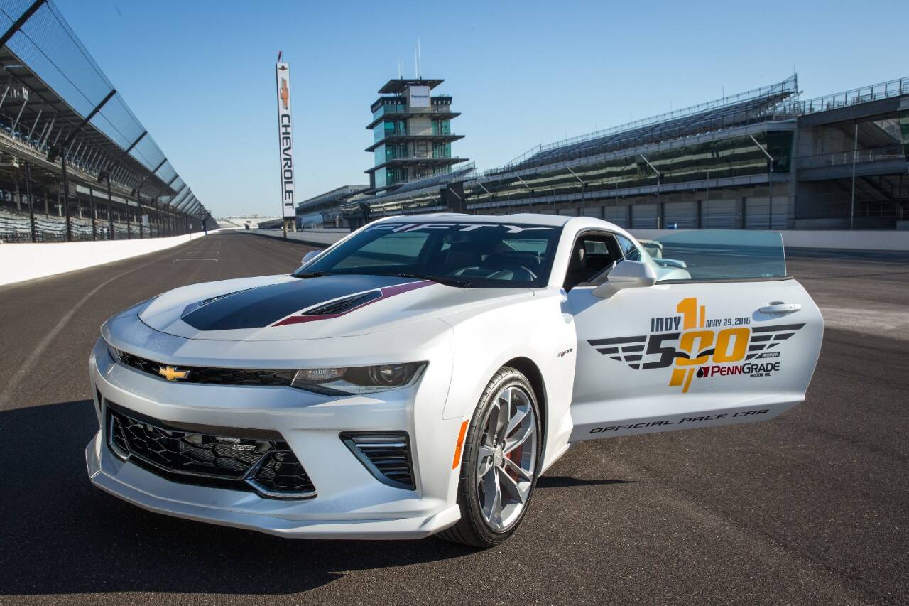 Chevrolet Camaro SS estará na edição número 100 das 500 Milhas de Indianápolis. Foto: Divulgação