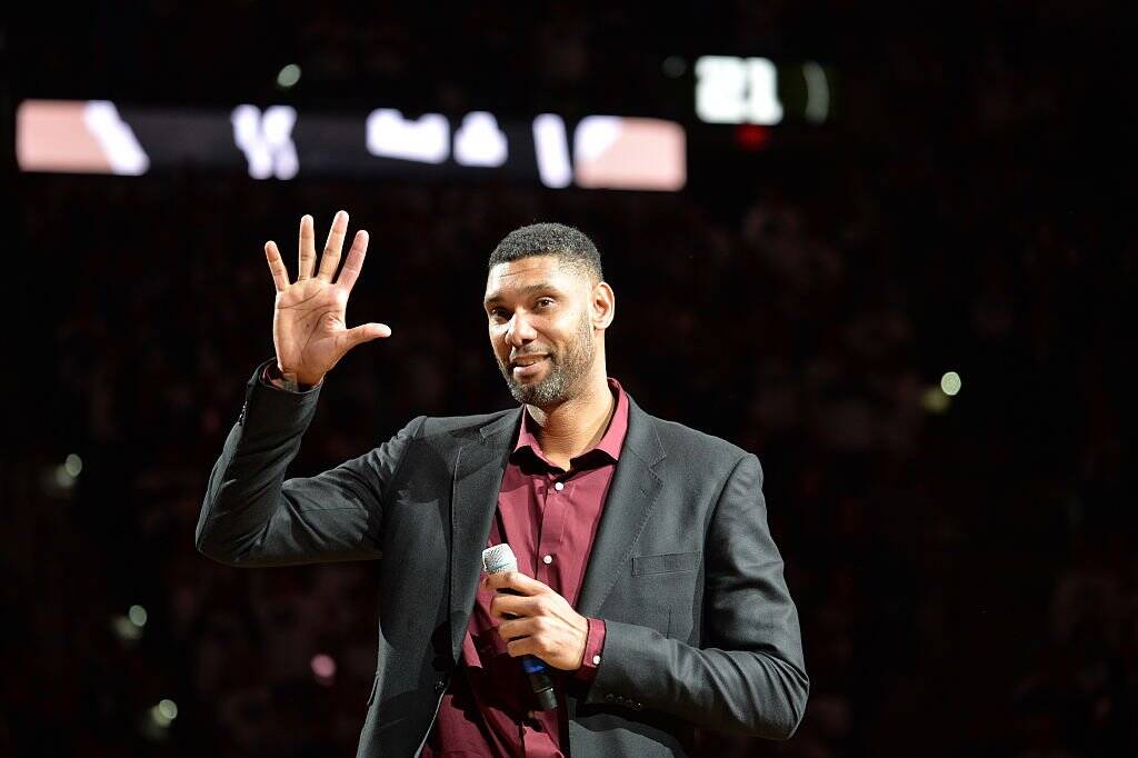 Tim Duncan, 19 temporadas atuando pelo San Antonio Spurs. Foto: REPRODUÇÃO/NBA