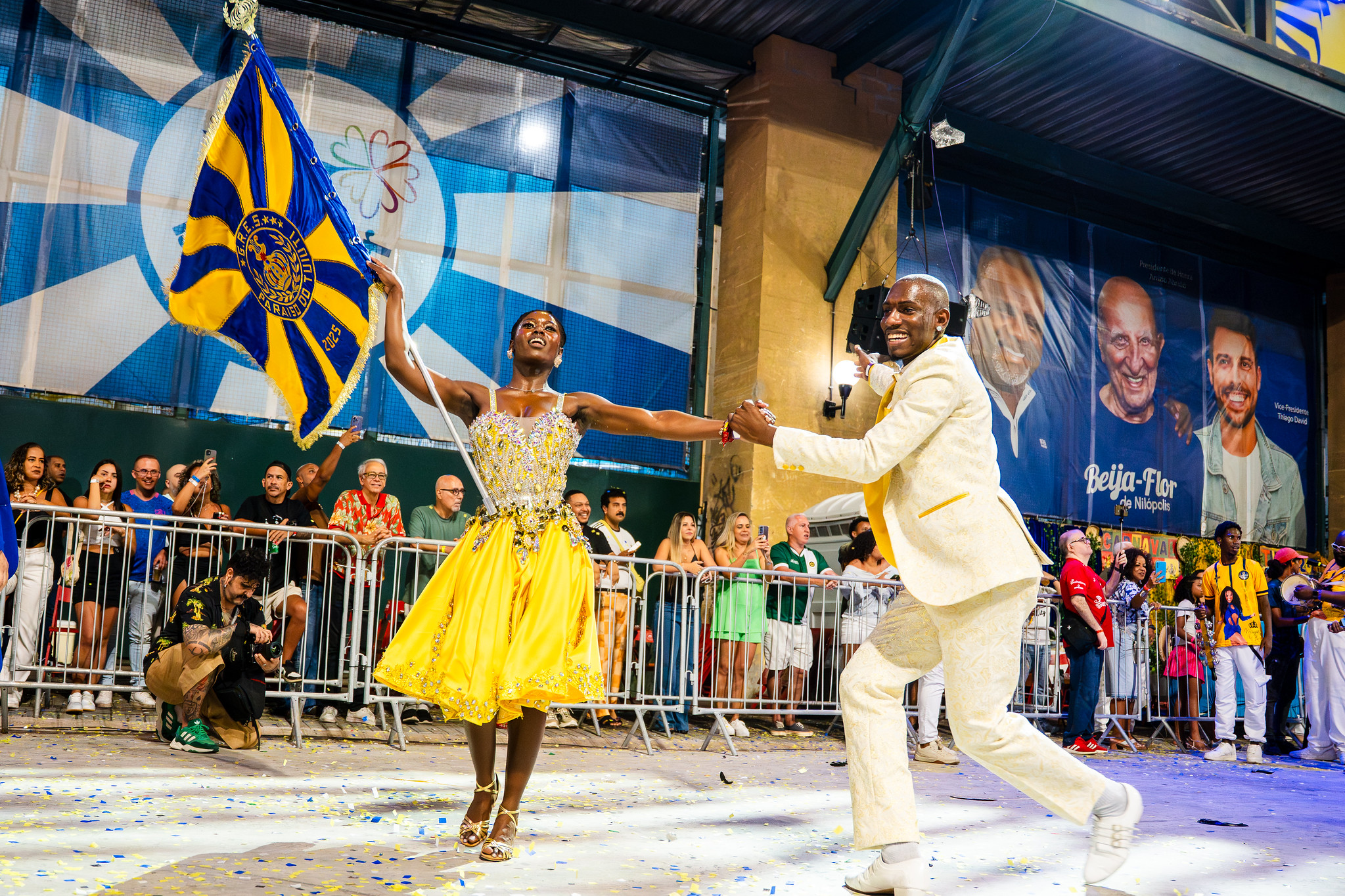 Mestre Sala e Porta-Bandeira da Acadêmicos do Tuiutí. Foto: Divulgação / Liesa Rio Carnaval 2026