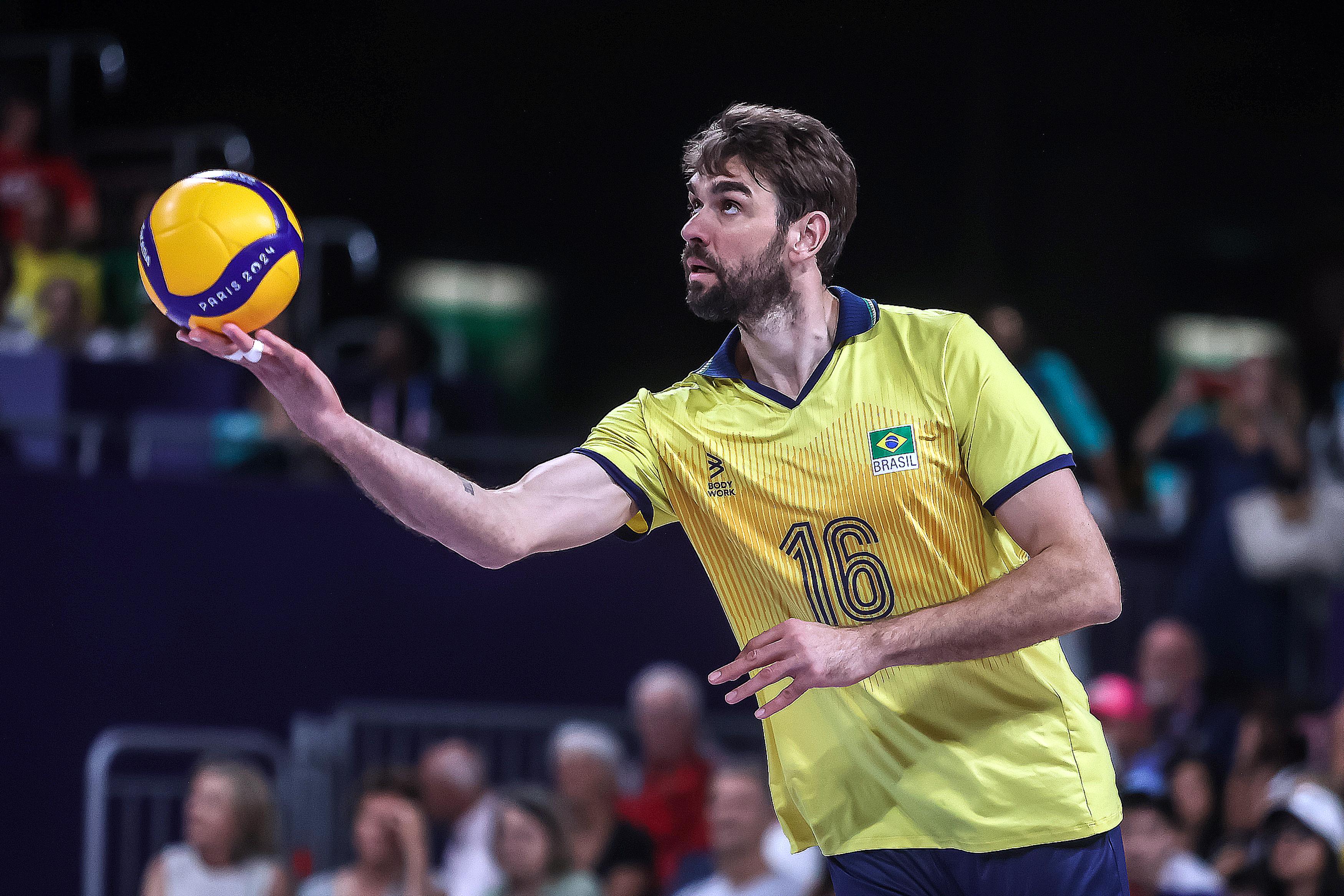 Brasil x Estados Unidos - vôlei masculino Paris 2024 Gaspar Nóbrega/COB