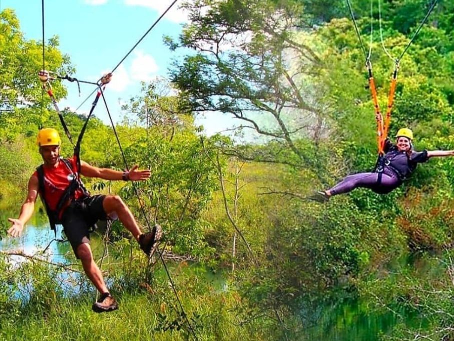 As tirolesas são estruturas que misturam entretenimento e aventura, atraindo entusiastas pelo mundo. Elas podem estar em reservas naturais, parques de diversões, eventos (como o Rock in Rio) ou até em navios de cruzeiro.  Reprodução: Flipar