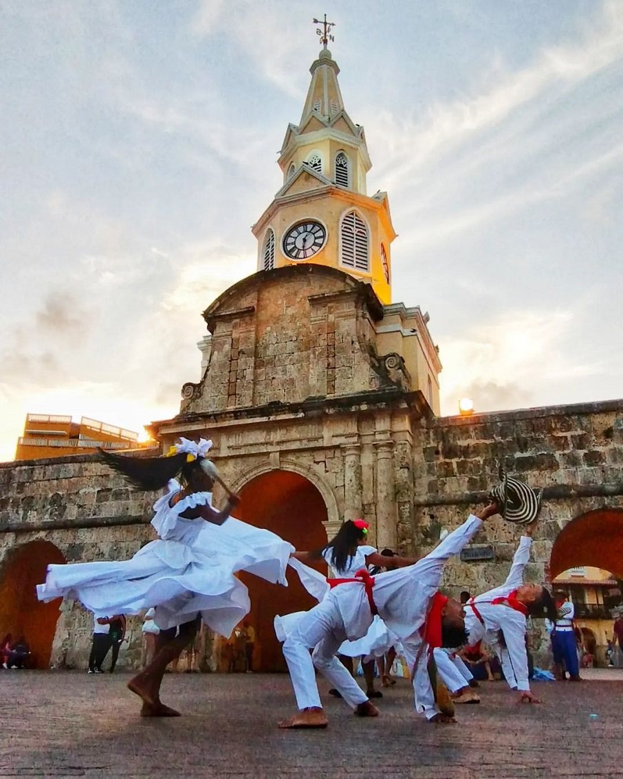 A Torre de Relógio, em Cartagena, na Colômbia. Foto: Reprodução/Instagram 05.07.2023