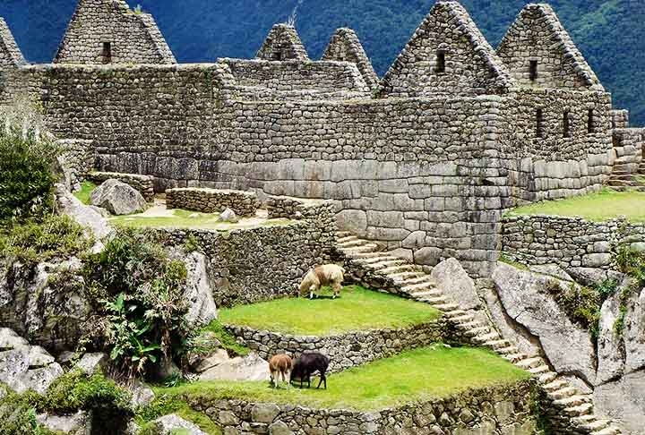 Além do Cristo Redentor, o Machu Picchu também é uma das sete maravilhas do mundo moderno. É uma cidadela inca que fica no alto da Cordilheira dos Andes no Peru, acima do vale do rio Urubamba. Construída no século XV, ela é conhecida pelas sofisticadas muralhas de pedra contínuas. Reprodução: Flipar