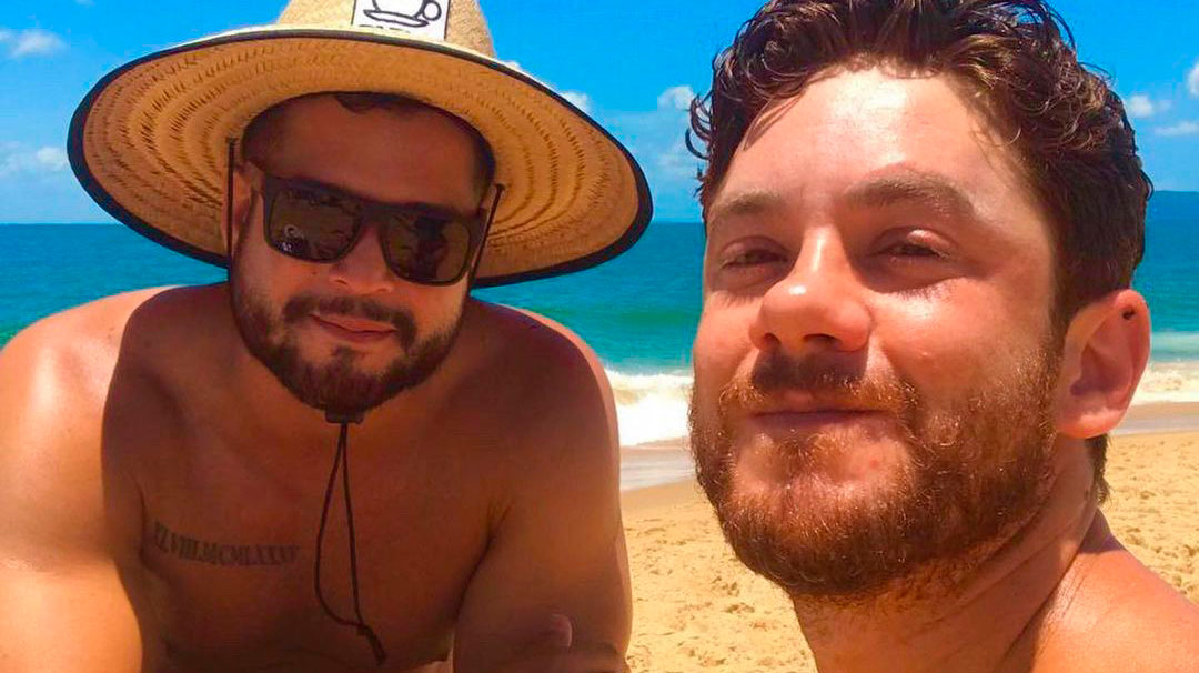 Leonardo Miggiorin e o namorado, João Victor Amado. Foto: Reprodução/Instagram 11.06.2023