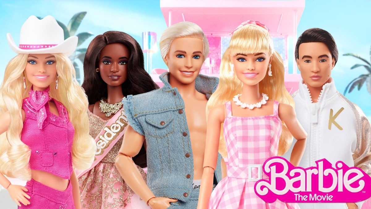 As divulgações destacaram o “Multiverso Barbie” presente no longa, com várias versões da Barbie e do Ken, que remetem às diferentes edições dos bonecos. Se você é um fã, certamente pegará as referências. Reprodução: Flipar