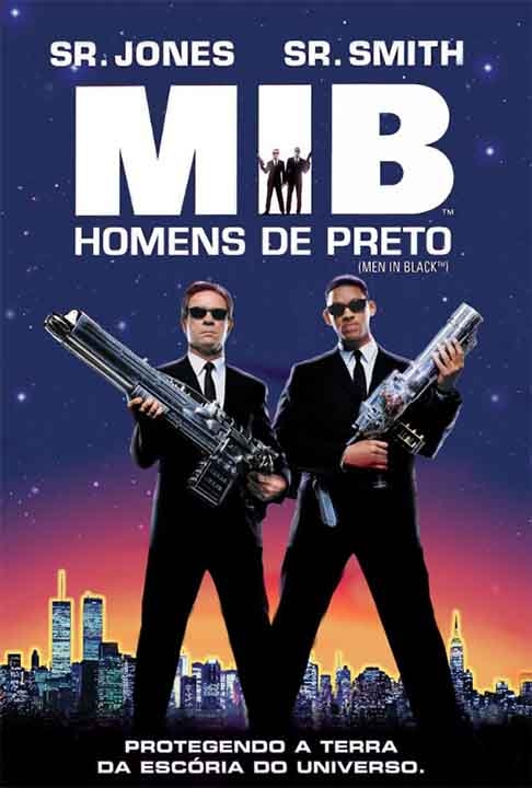Umas das sagas mais famosas envolvendo é “MIB: Homens de Preto”. A primeira obra cinematográfica estreou em 1997, dirigido por Barry Sonnenfeld e estrelada por Tommy Lee Jones como Kevin (Agent K) e Will Smith como James (Agent J). 