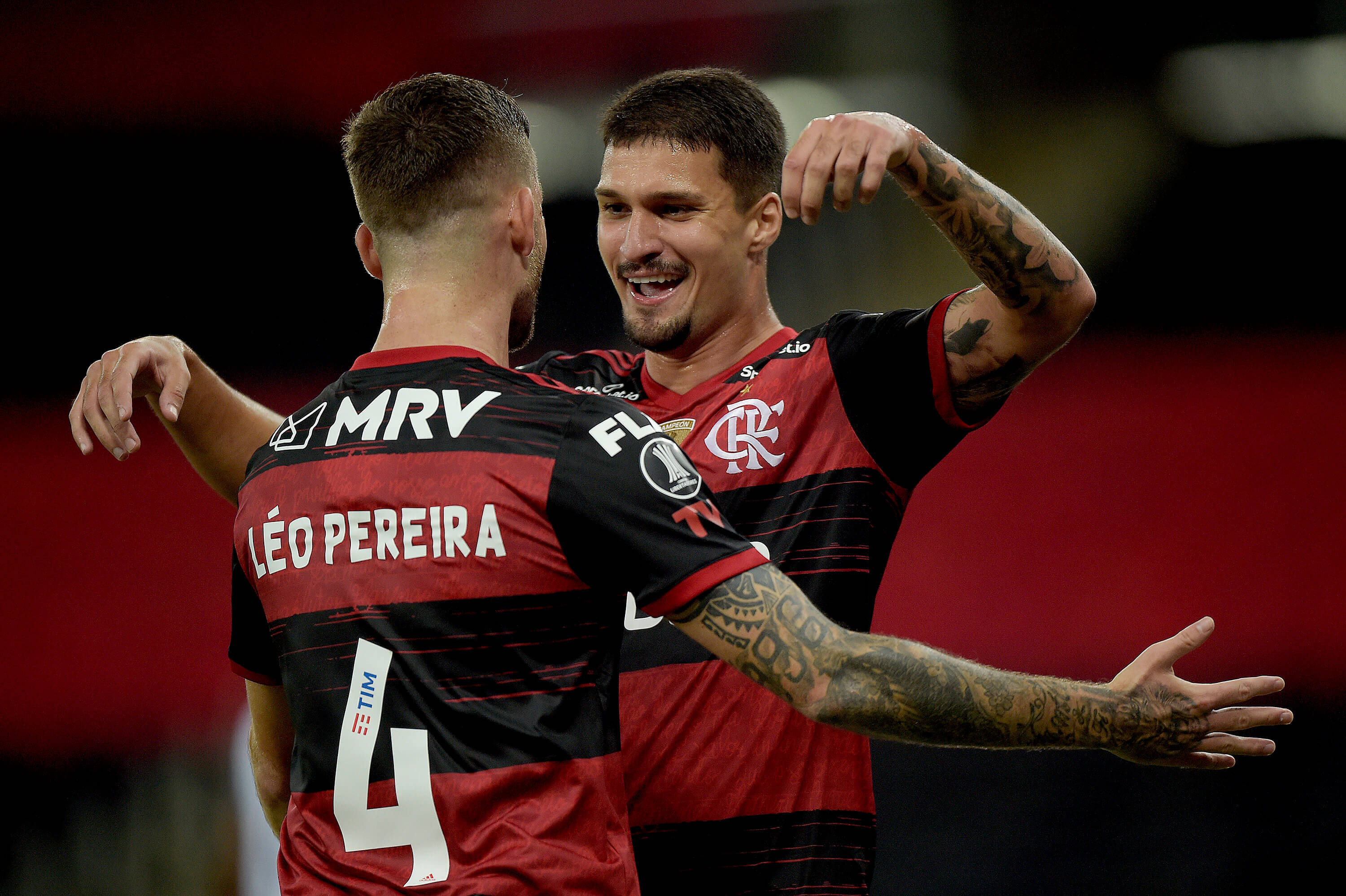 Flamengo x Junior. Foto: Reprodução/Twitter Conmebol