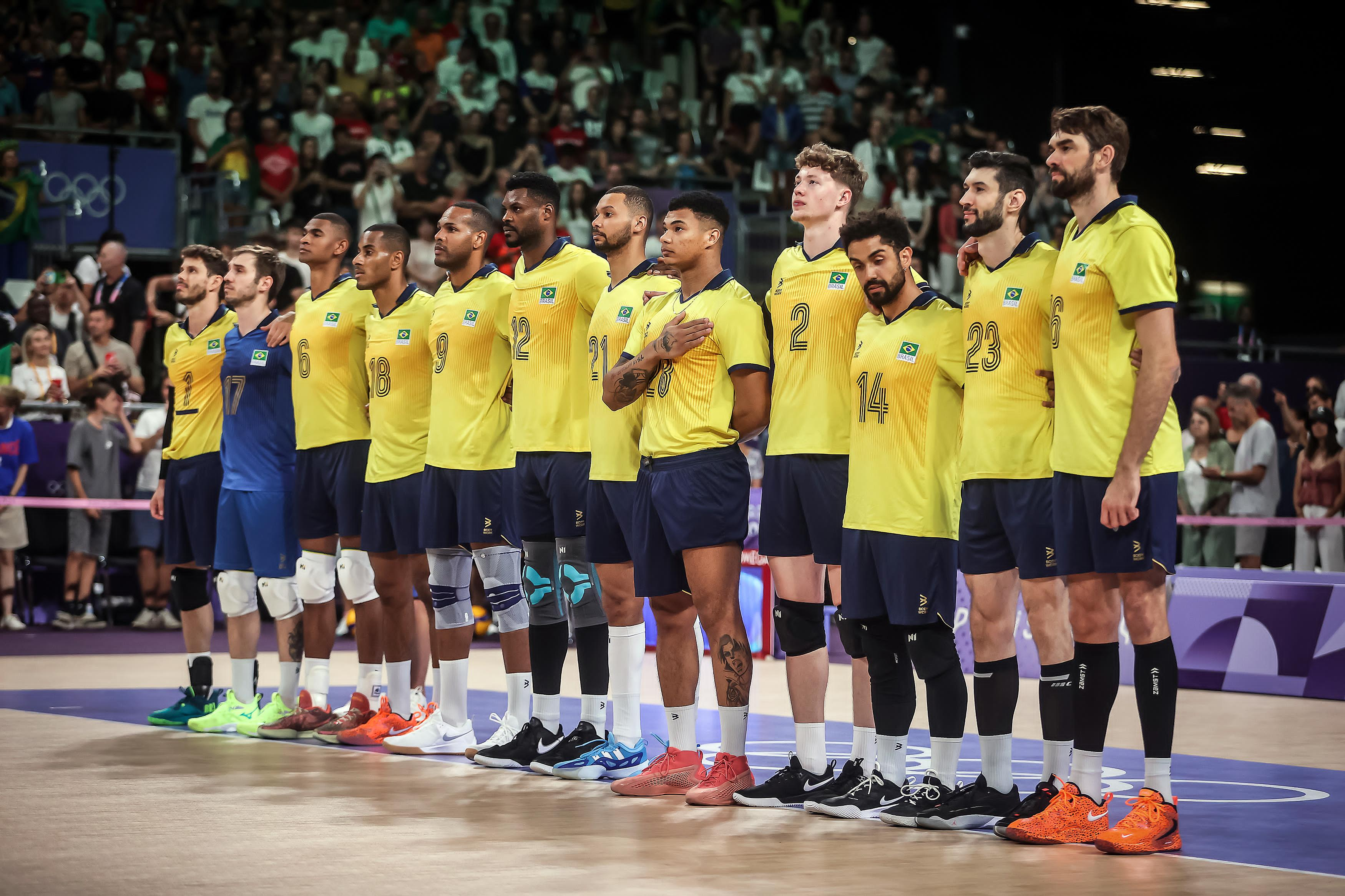 Brasil x Estados Unidos - vôlei masculino Paris 2024 Gaspar Nóbrega/COB