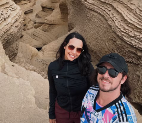 Turistas em selfie em Cânion de los Perdidos, no Peru Reprodução: Arquivo pessoal