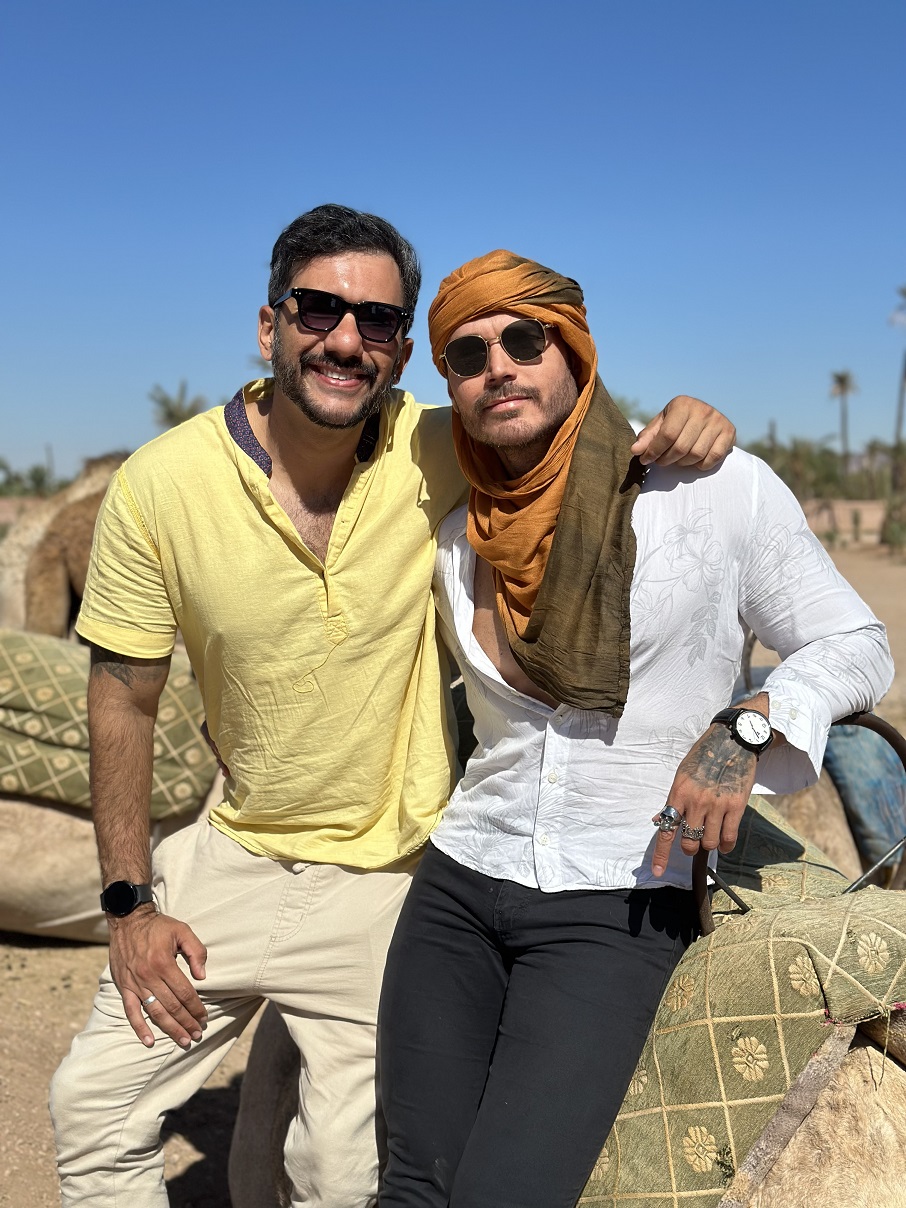 Vitor Vianna e Franklin David no Marrocos