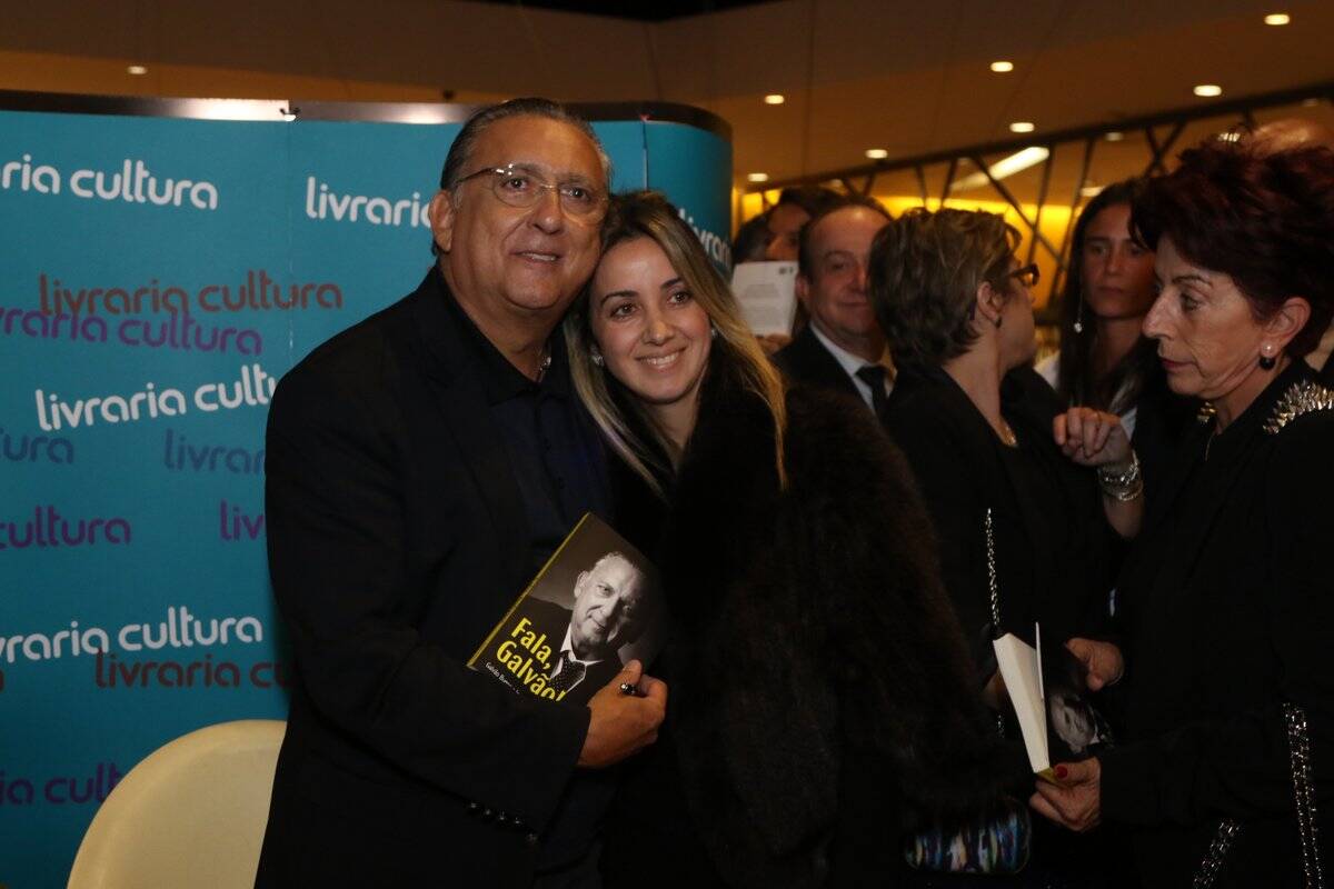 Galvão Bueno lança livro de memórias em São Paulo. Foto: Thiago Duran e Paduardo/AgNews