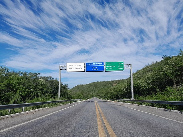 Uma região montanhosa chamada Serra da Ibiapaba está no centro da pendenga territorial. 
 Reprodução: Flipar