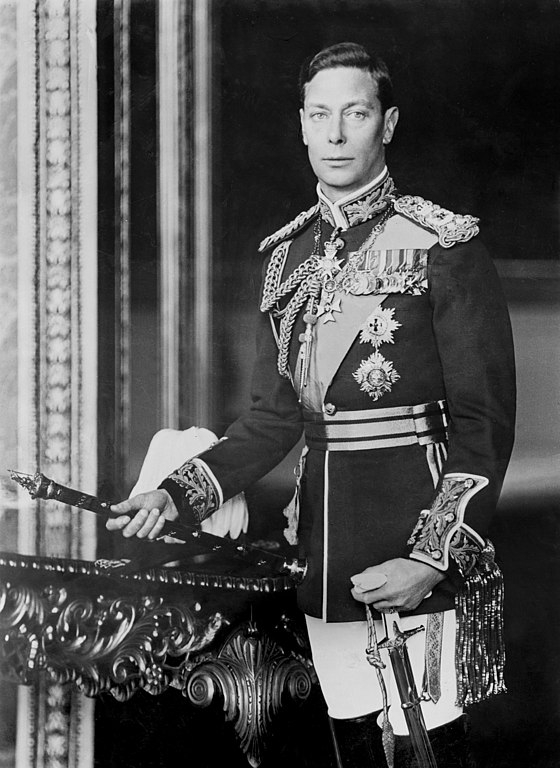 Charles é o primeiro neto do rei George VI (foto) e da rainha Elizabeth Bowes-Lyon. Reprodução: Flipar