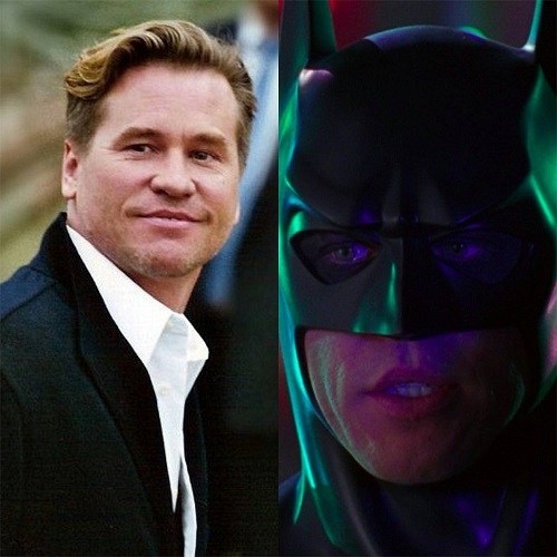 Val Kilmer (Ator)- Val Edward Kilmer nasceu em 31/12/1959, em Los Angeles. Um dos trabalhos marcantes em sua carreira foi Batman, em Batman Eternamente (1995).  Reprodução: Flipar