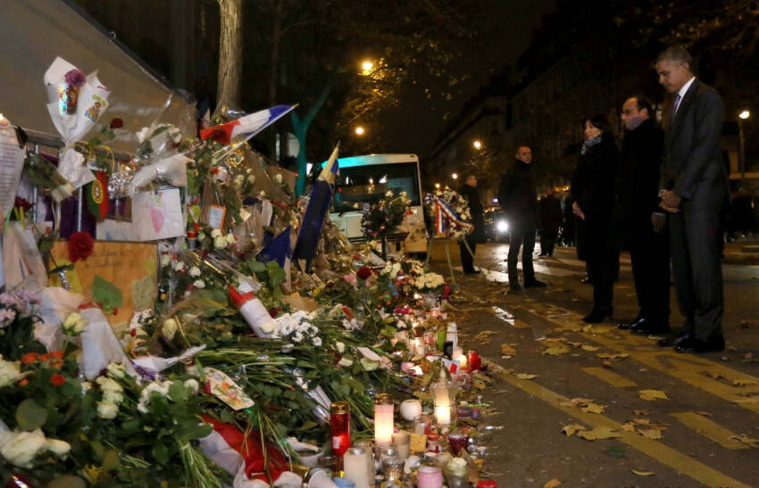 Ao todo, 130 pessoas morreram em Paris nos ataques de novembro. Foto: Élysée – Présidence de la République Française