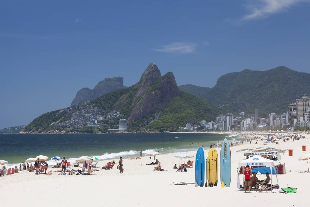 Praia de Ipanema, Rio de Janeiro. Foto: Divulgação
