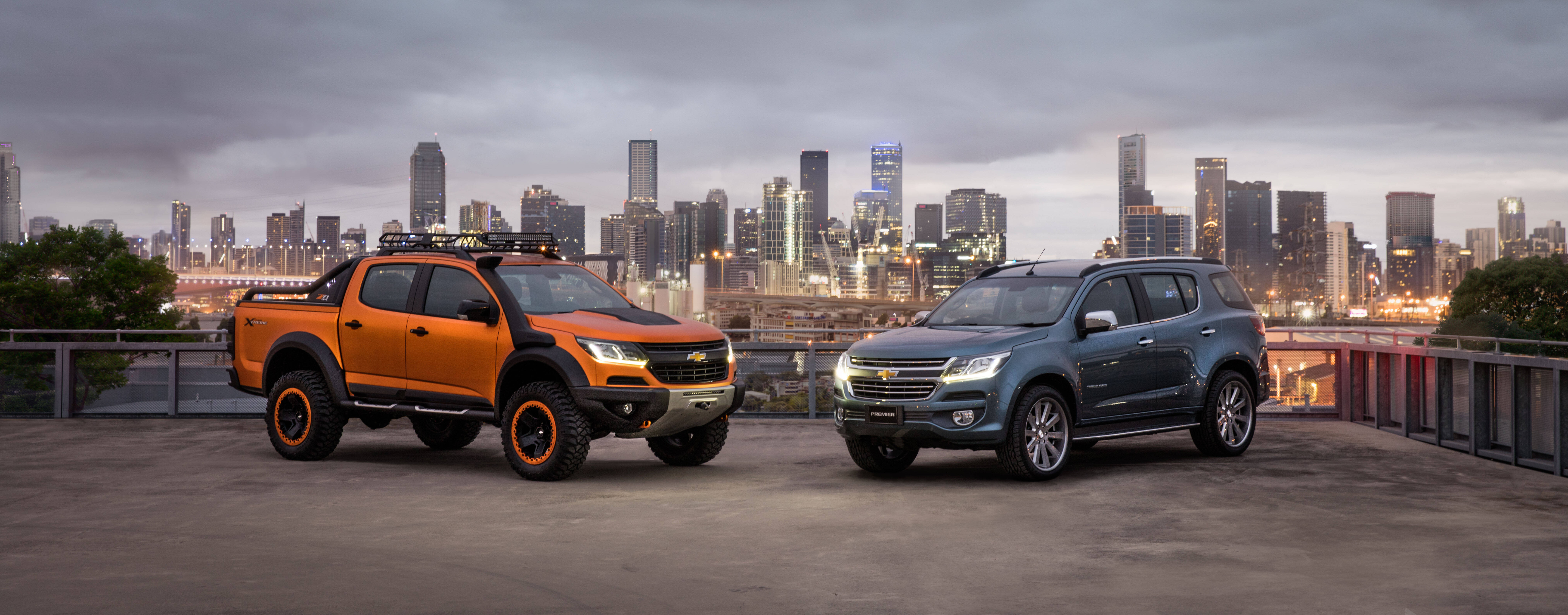 Chevrolet TrailBlazer e Colorado Xtreme. Foto: Divulgação