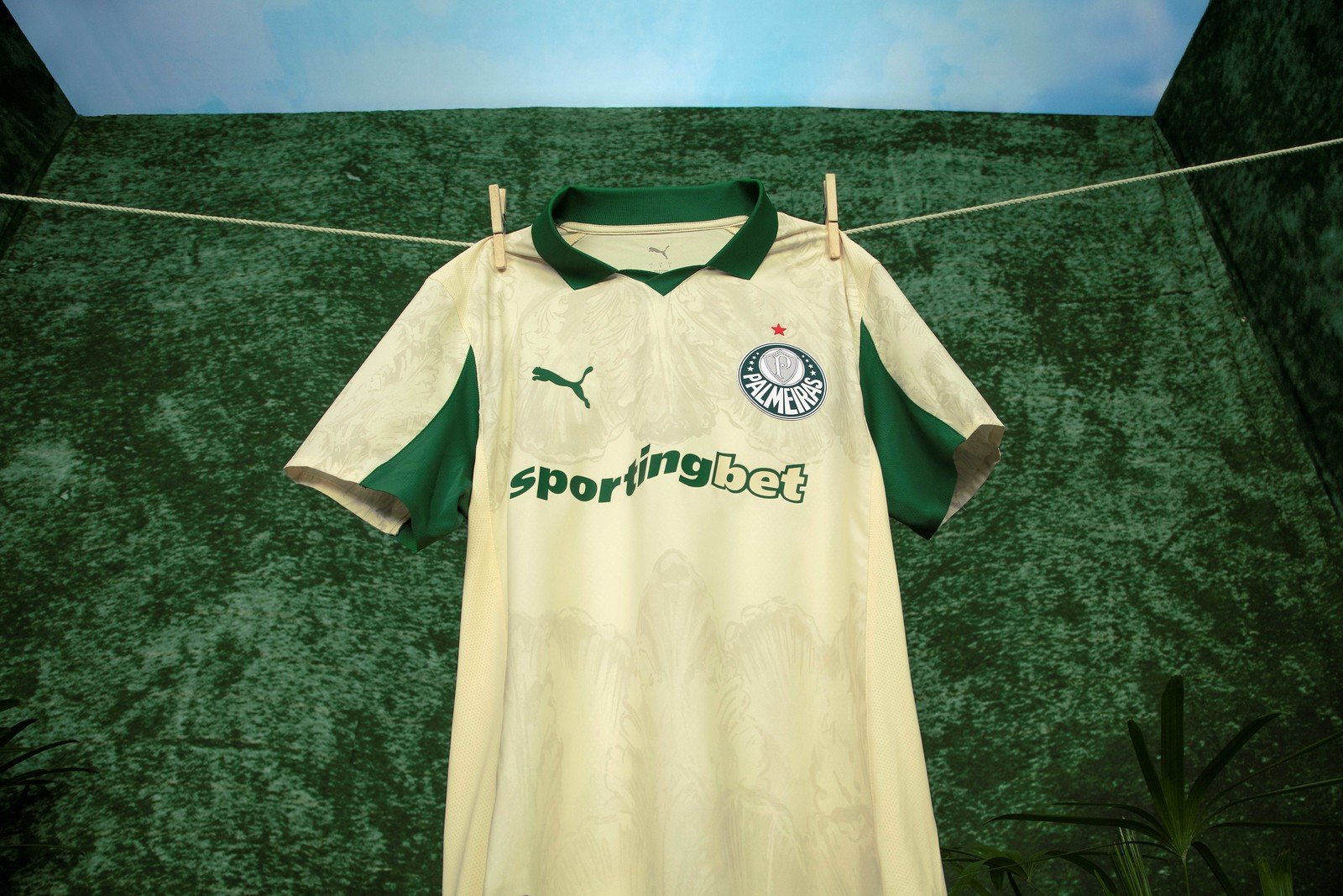Detalhes do novo uniforme do Palmeiras. Foto: Divulgação