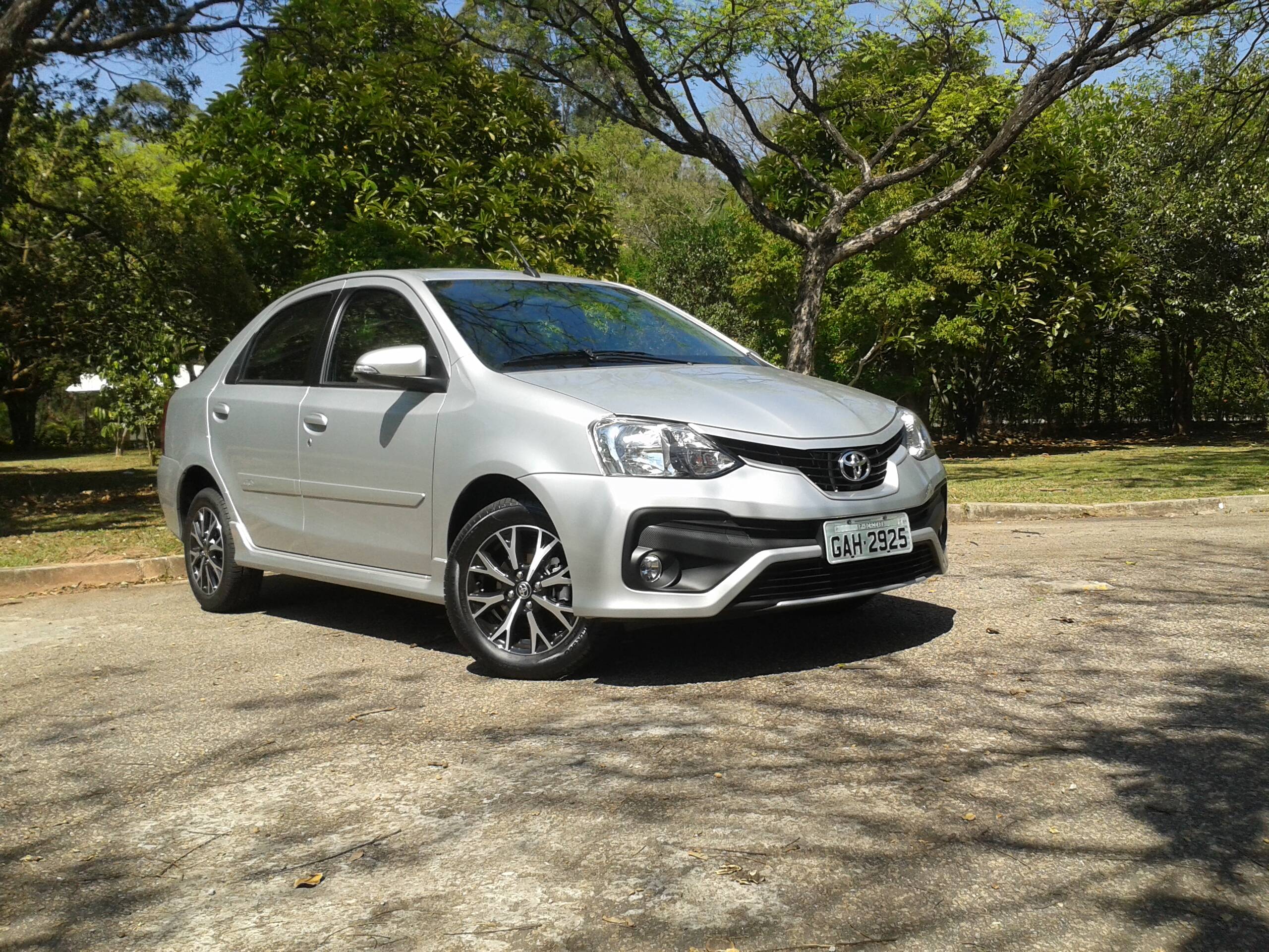 Toyota Etios Sedan Platinum. Foto: Divulgação