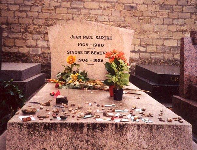 Túmulo de Simone de Beauvoir e Jean-Paul Sartre. Foto: Reprodução