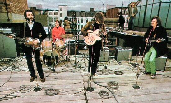 Imagens do Rooftop Concert dos Beatles. Foto: Reprodução