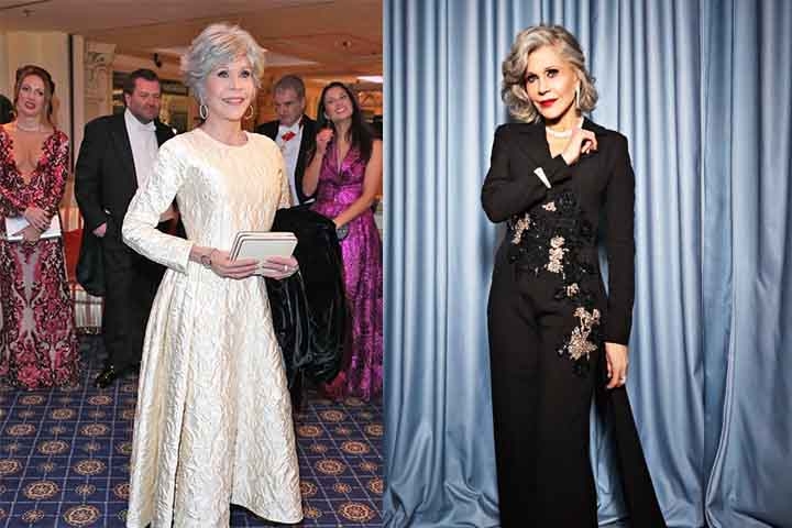 Além das duas estatuetas, Jane Fonda foi indicada outras cinco vezes ao Oscar. a primeira foi em 1970 por “A Noite dos Desesperados”, e a última em 1987 por “A Manhã Seguinte”. 
 Reprodução: Flipar