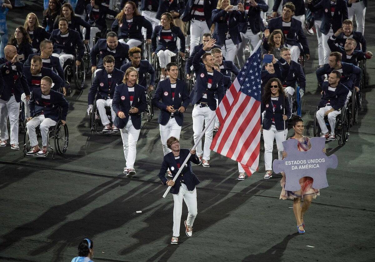 Cerimônia de abertura dos Jogos Paralímpicos. Foto: Reprodução/Twitter