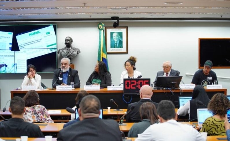 Suplicy fez o relato em audiência pública na Câmara dos Deputados que fazia um debate sobre a regulamentação da produção e uso da cannabis medicinal para fins medicinais e terapêuticos. Reprodução: Flipar