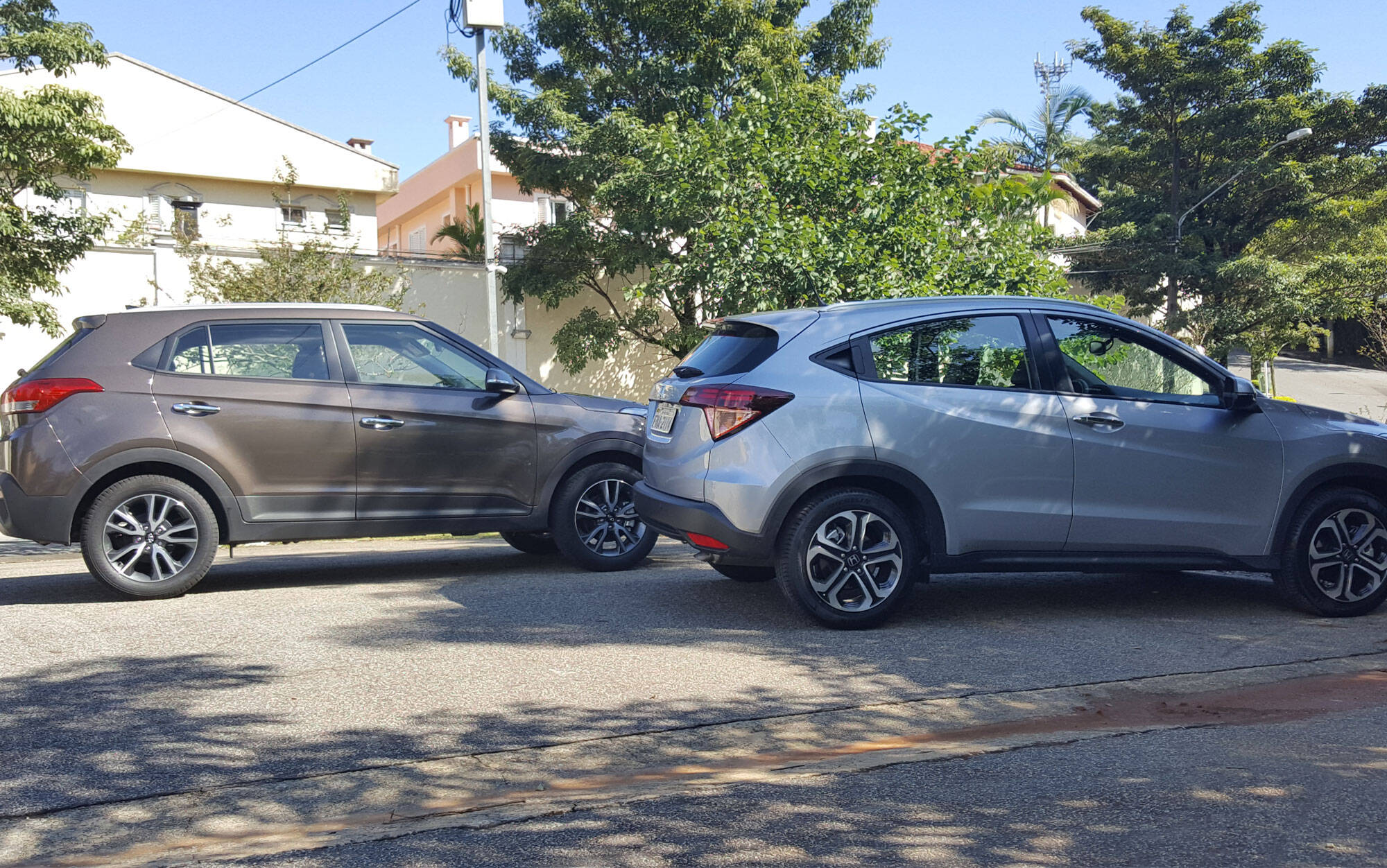 Hyundai Creta versus Honda HR-V. Foto: Nicolas Tavares/iG