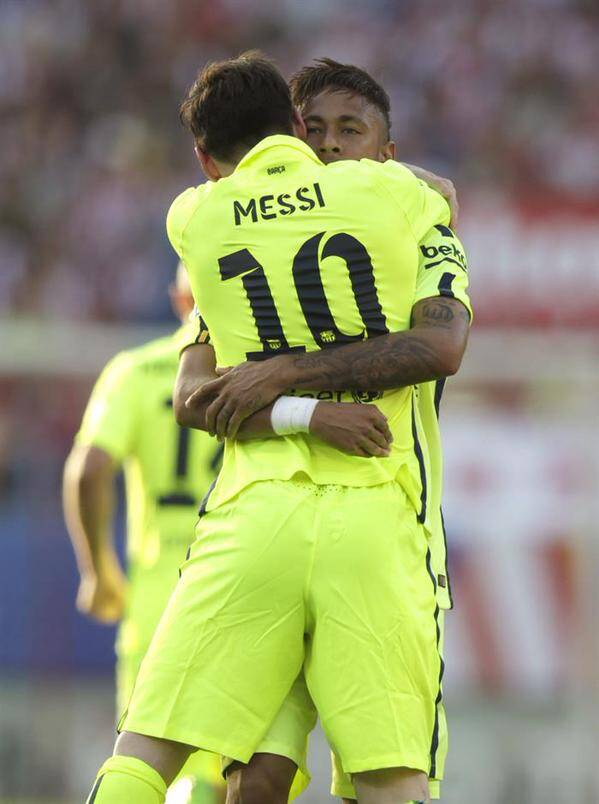 Messi Neymar Barcelona. Foto: AP