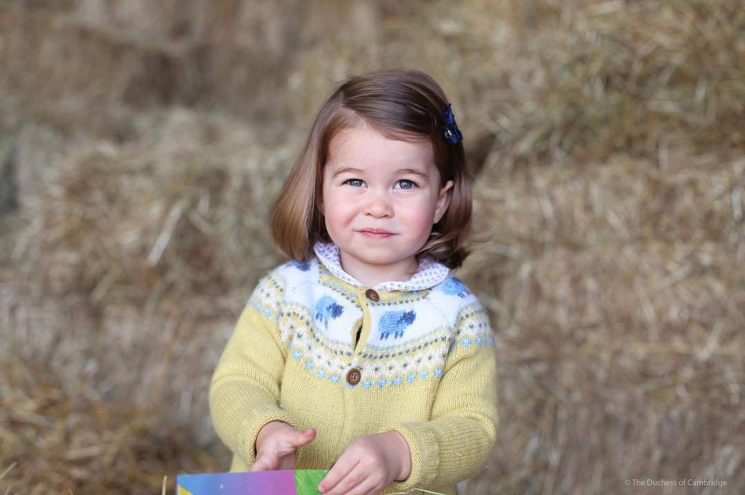 Evolução da Princesa Charlotte. Foto: Reprodução/Instagram/@kensingtonroyal