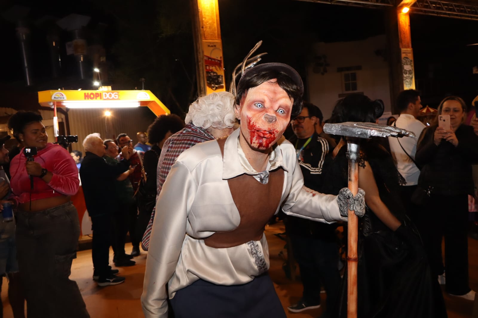 Personagens mais horripilantes do Circo dos Horrores no Hopi Hari. Foto: Pedro H. Lopes